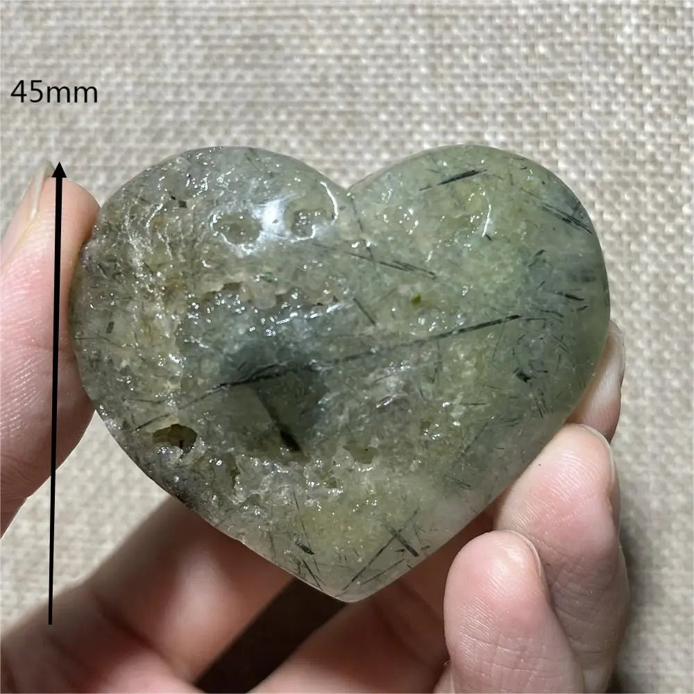 Green Grape Prehnite Hearts-ToShay.org
