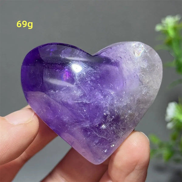 Purple Amethyst Heart-ToShay.org