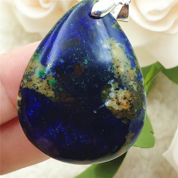 Blue Azulite Pendant-ToShay.org