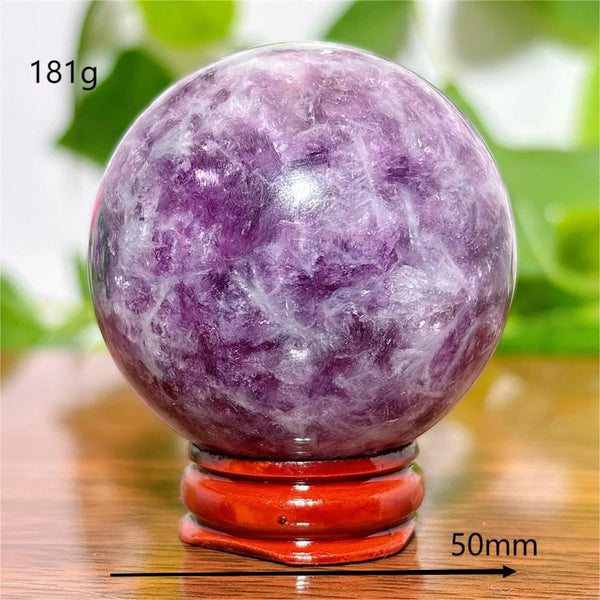 Purple Lepidolite Ball-ToShay.org