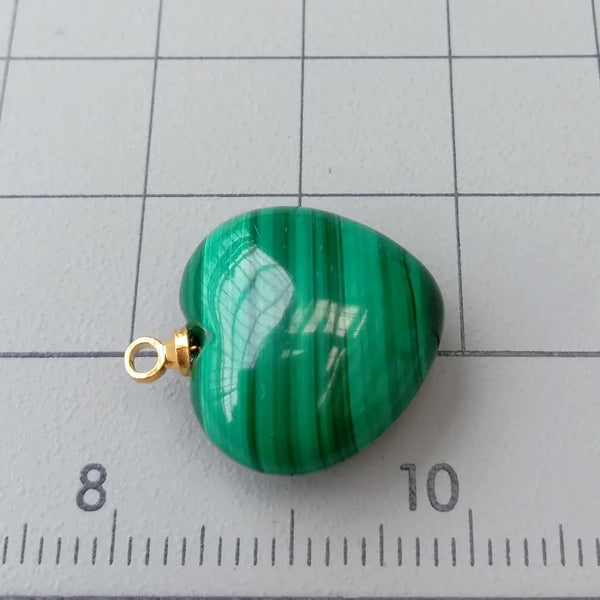 Green Malachite Heart Pendants-ToShay.org
