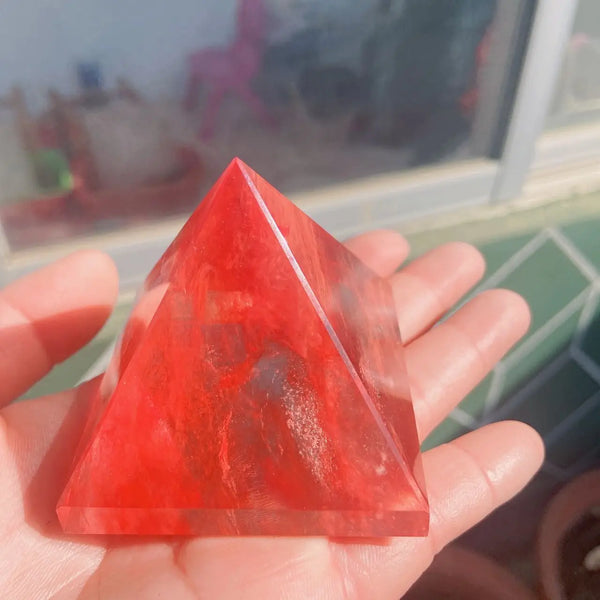 Red Smelting Crystal Pyramid-ToShay.org