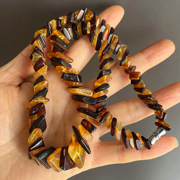 Yellow Amber Necklace-ToShay.org