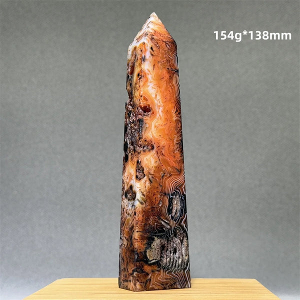 Red Striped Agate Obelisk-ToShay.org