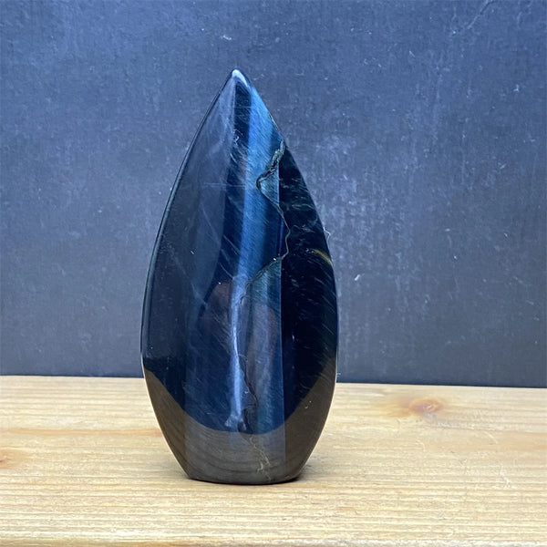 Blue Tiger Eye Stone Flame-ToShay.org