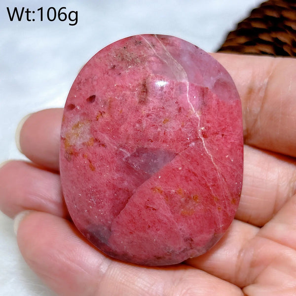 Pink Rhodonite Palm Stone-ToShay.org