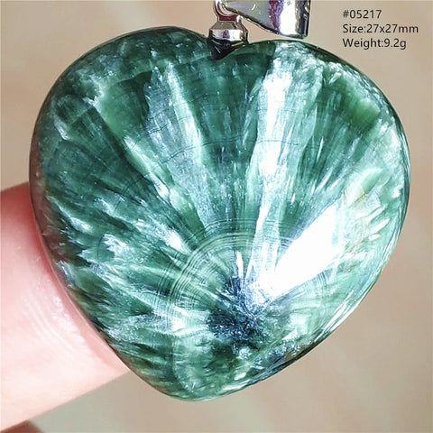Green Seraphinite Pendant-ToShay.org