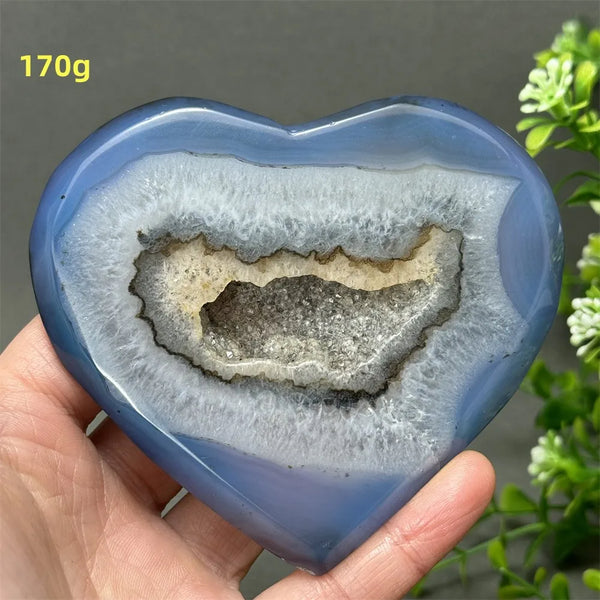 Blue Agate Geode Heart-ToShay.org