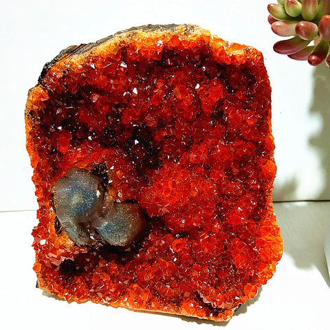Orange Citrine Geode Cluster-ToShay.org