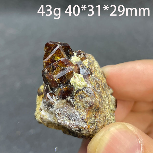 Red Garnet Quartz Cluster-ToShay.org