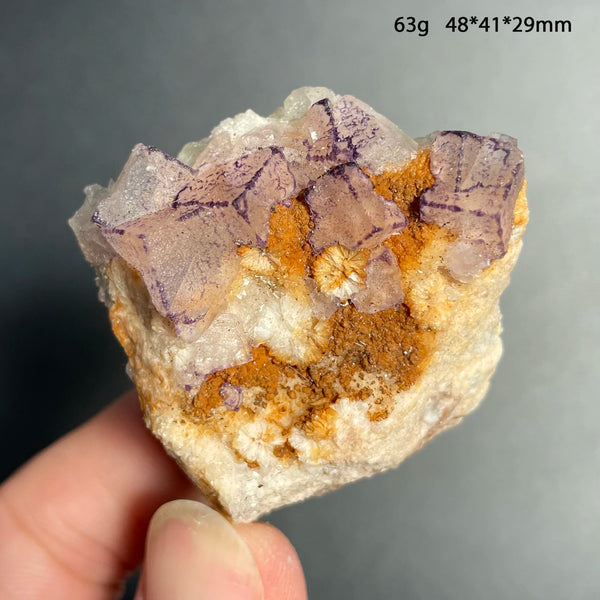Purple Amethyst Fluorite Crystal-ToShay.org