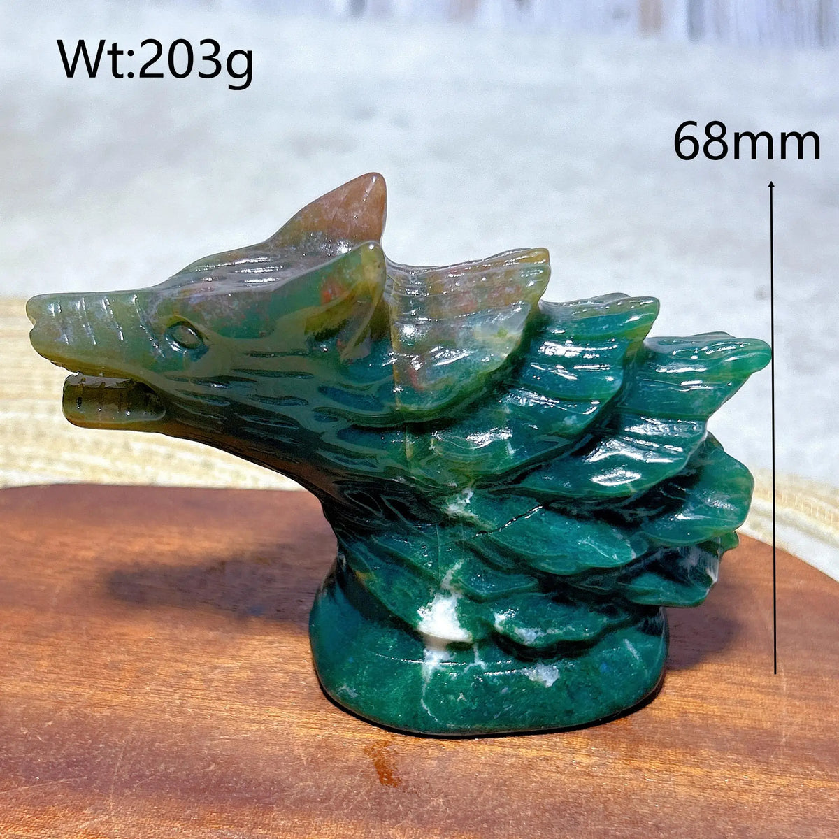Ocean Jasper Wolf Head-ToShay.org