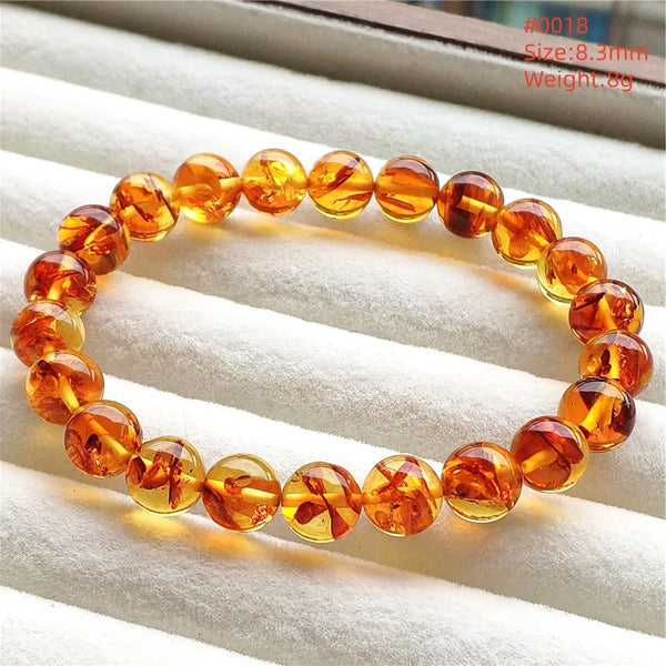 Yellow Amber Bead Bracelet-ToShay.org