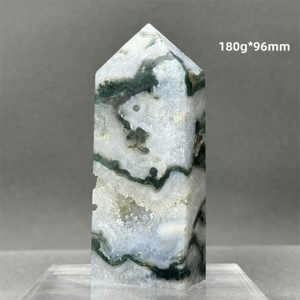 Green Aquatic Agate Tower-ToShay.org