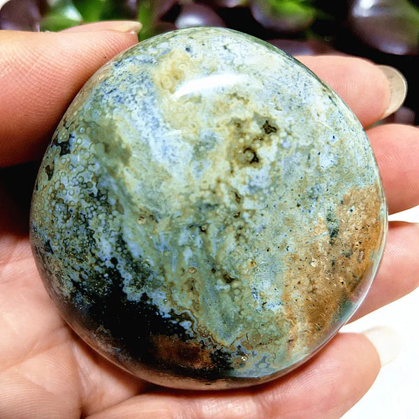 Mixed Ocean Jasper Palm Stones-ToShay.org