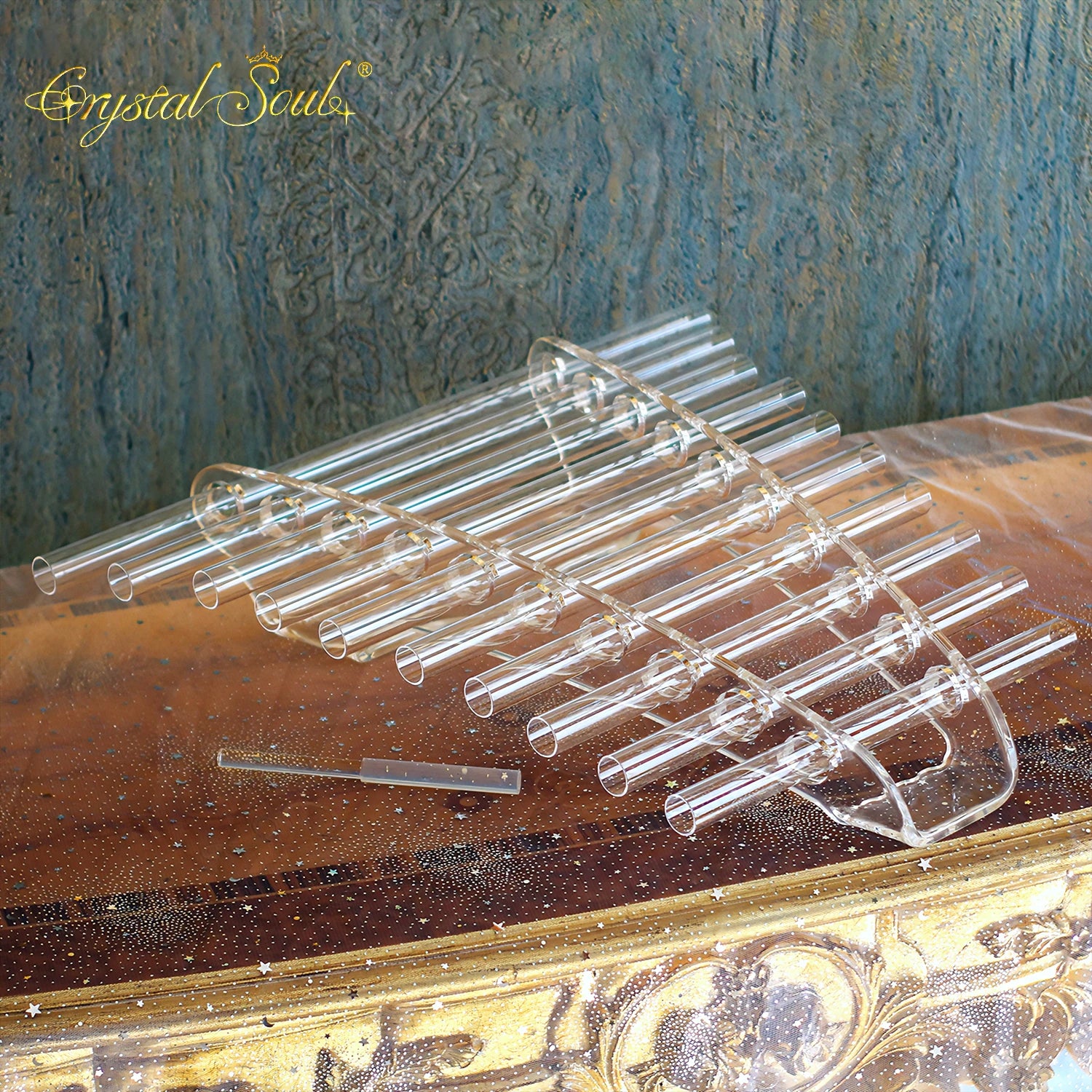 Clear Crystal Singing Harp-ToShay.org