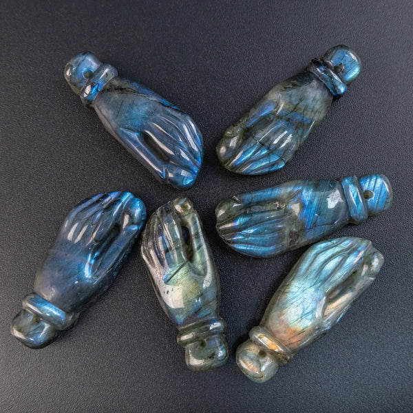 Blue Flash Labradorite Pendant-ToShay.org