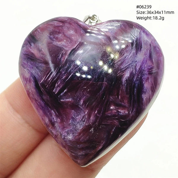 Purple Charoite Pendant-ToShay.org