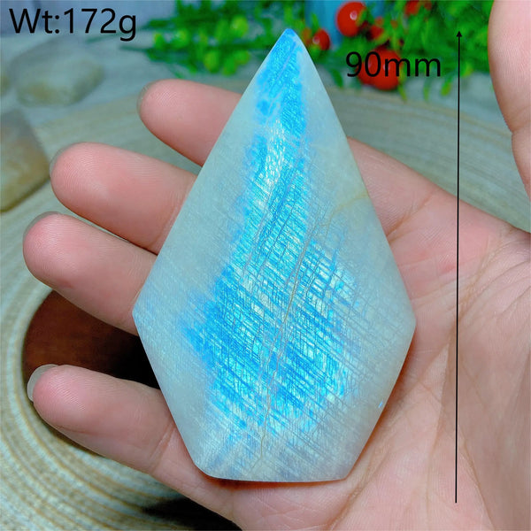 Blue Flash Moonstone Diamond-ToShay.org