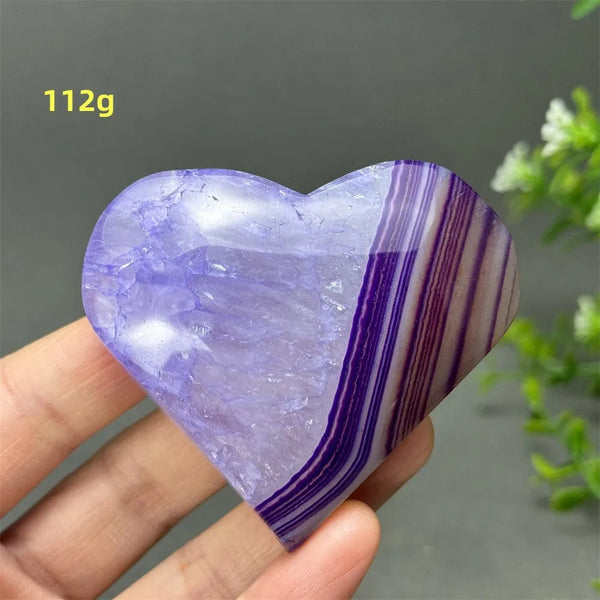 Purple Agate Heart-ToShay.org
