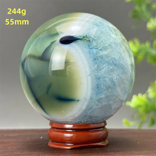 Blue Agate Ball-ToShay.org
