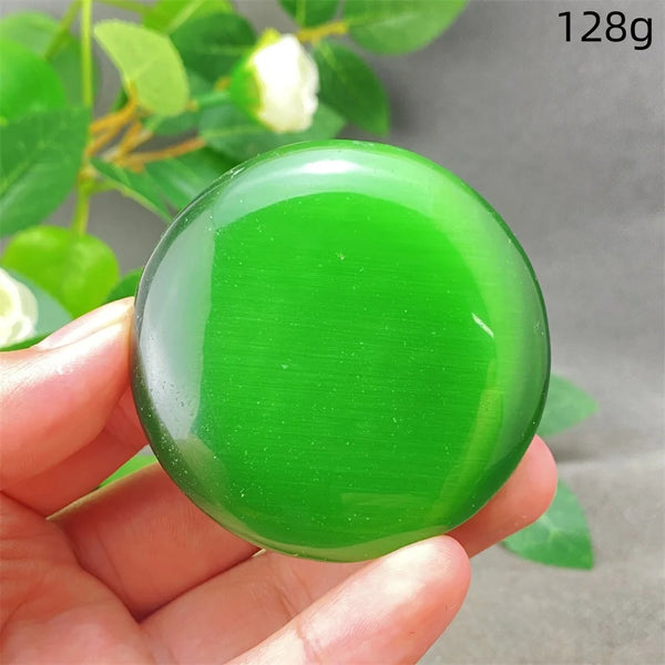 Green Cats Eye Pendant-ToShay.org