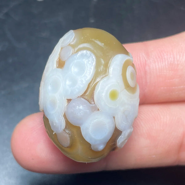 Blue Agate Eye Stone-ToShay.org