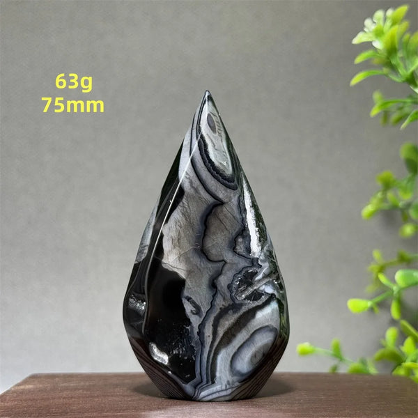 Black Striped Agate Torch-ToShay.org
