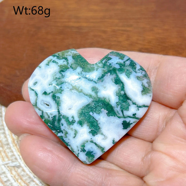 Green Moss Agate Heart-ToShay.org