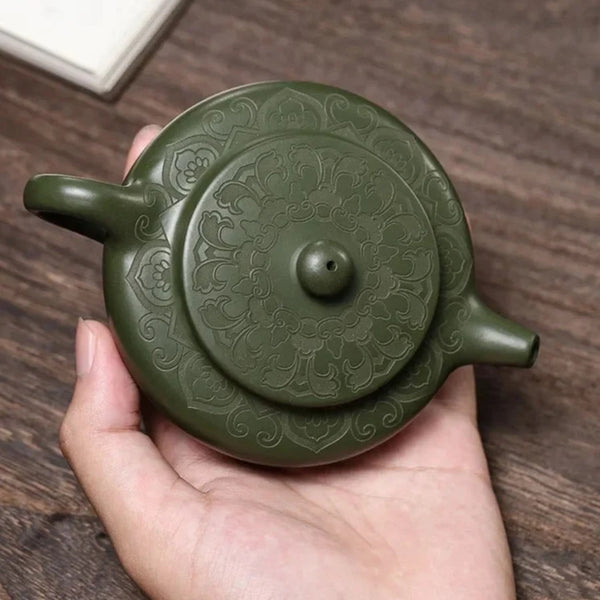 Green Clay Teapot-ToShay.org
