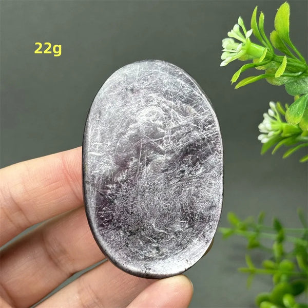 Purple Lepidolite Palm Stone-ToShay.org