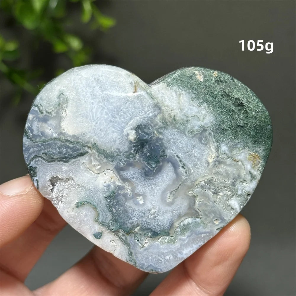 Green Aquatic Agate Heart-ToShay.org
