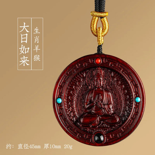 Purple Sandalwood Buddha Pendant-ToShay.org