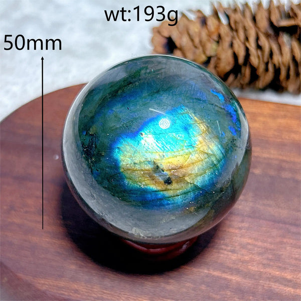 Blue Flash Labradorite Ball-ToShay.org
