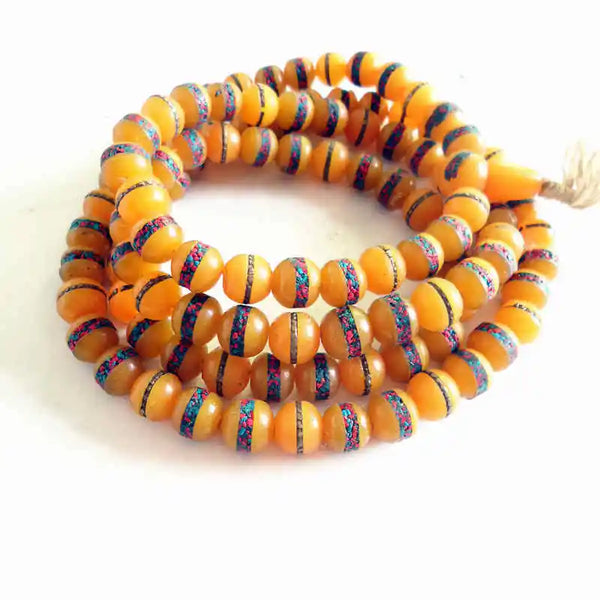 Yellow Beeswax Amber Beads-ToShay.org