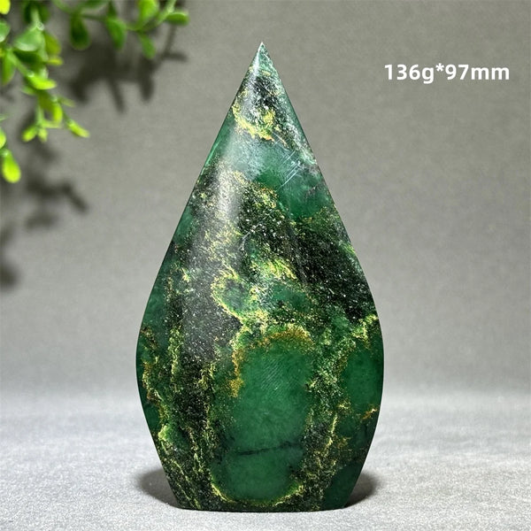 Green Emerald Agate Torch-ToShay.org