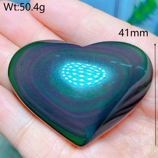 Rainbow Obsidian Heart-ToShay.org