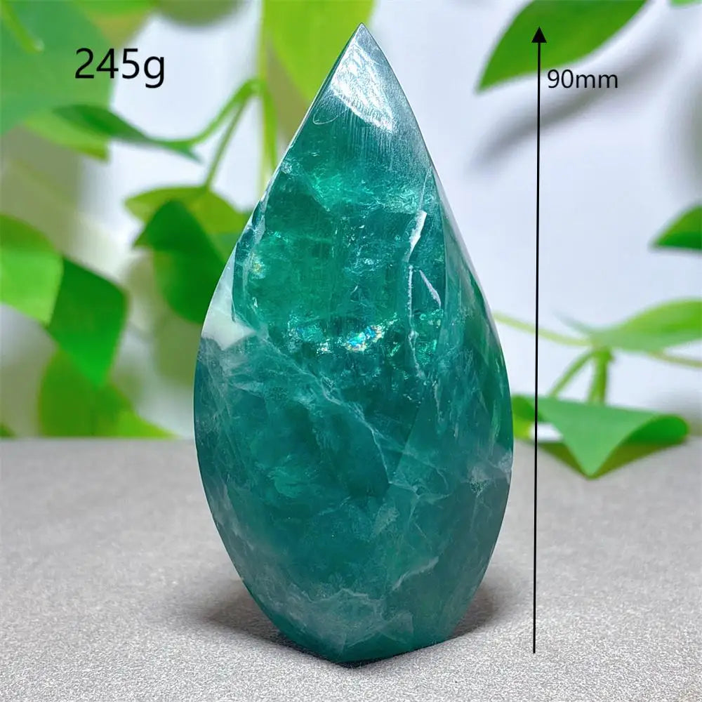 Green Fluorite Flame Stone-ToShay.org