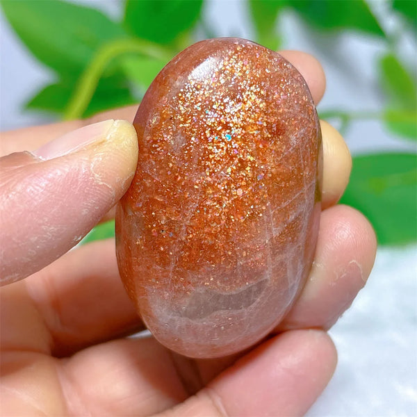 Gold Sunstone Palm Stone-ToShay.org