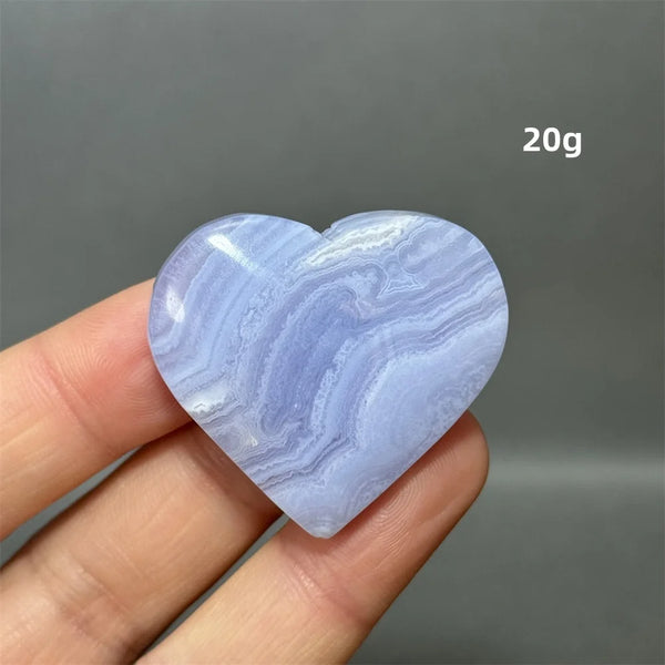 Blue Lace Crystal Heart-ToShay.org
