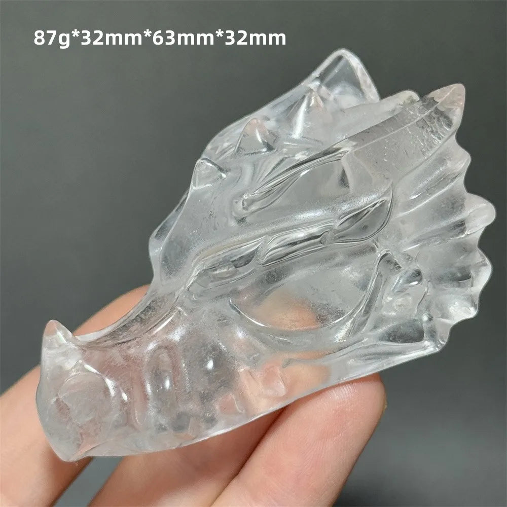 Clear Crystal Dragon Head-ToShay.org