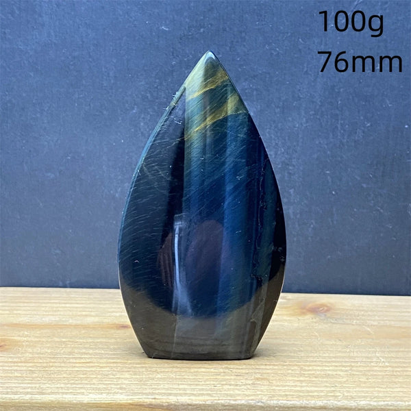 Blue Tiger Eye Stone Flame-ToShay.org