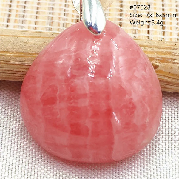 Red Rhodochrosite Pendant-ToShay.org