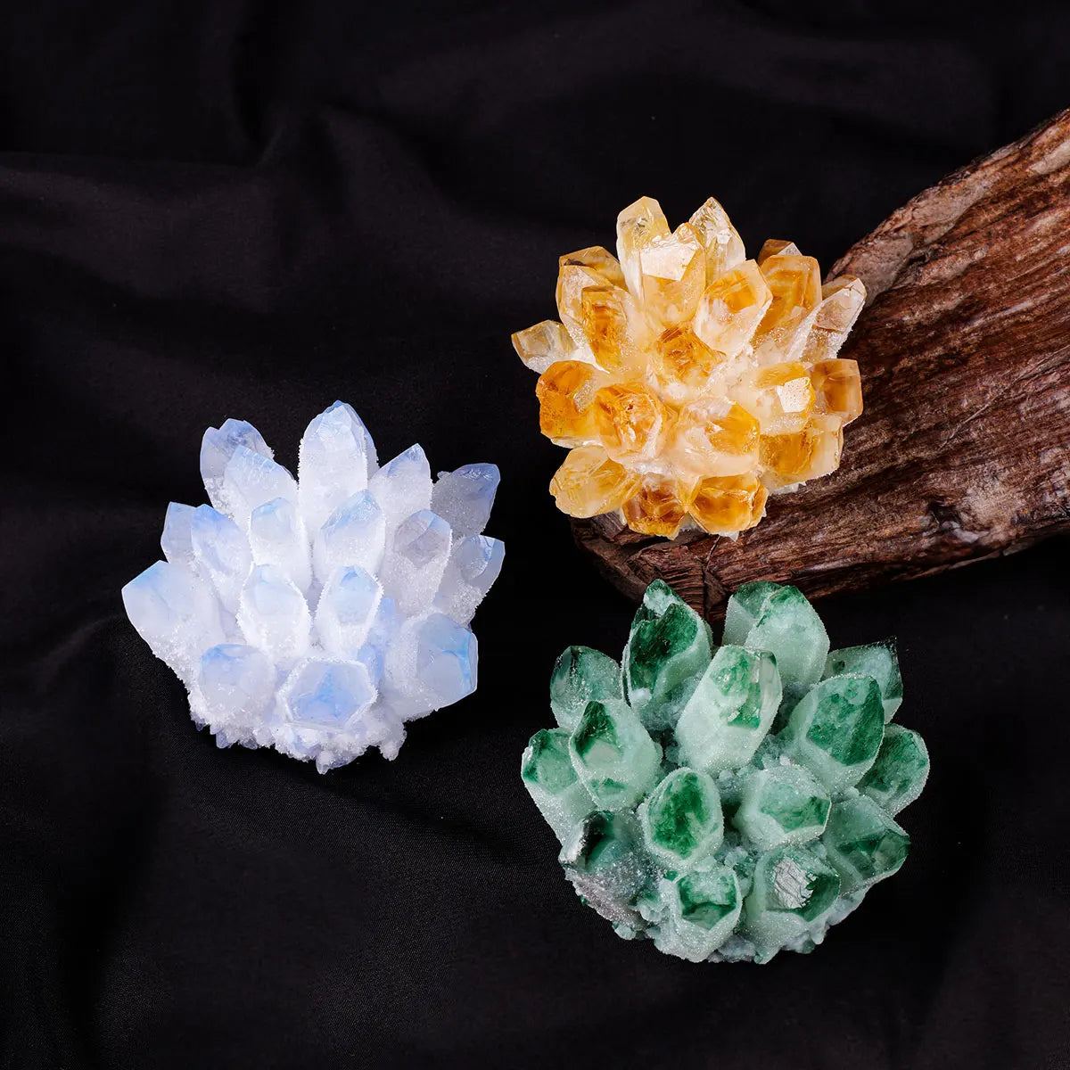 Mixed Quartz Crystal Clusters-ToShay.org