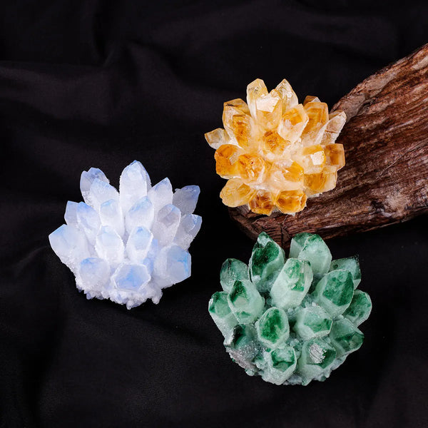 Mixed Quartz Crystal Clusters-ToShay.org