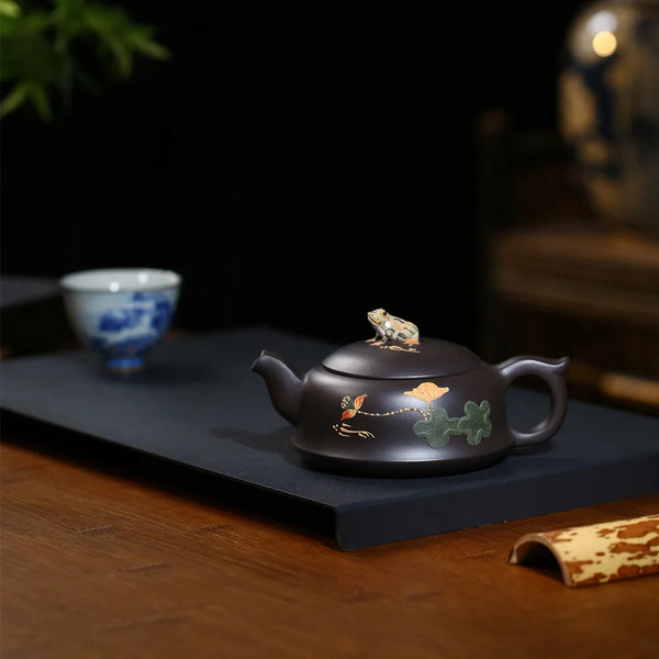 Yixing Painted Clay Teapot-ToShay.org