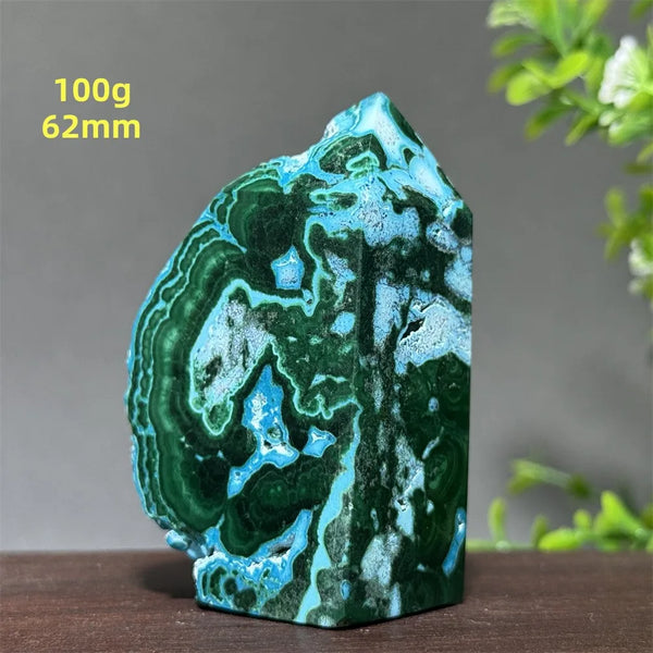Blue Chrysocolla Tower-ToShay.org