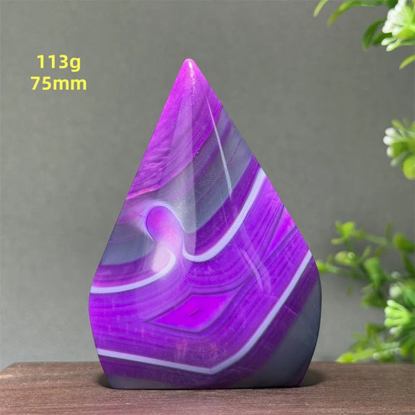 Purple Agate Torch-ToShay.org