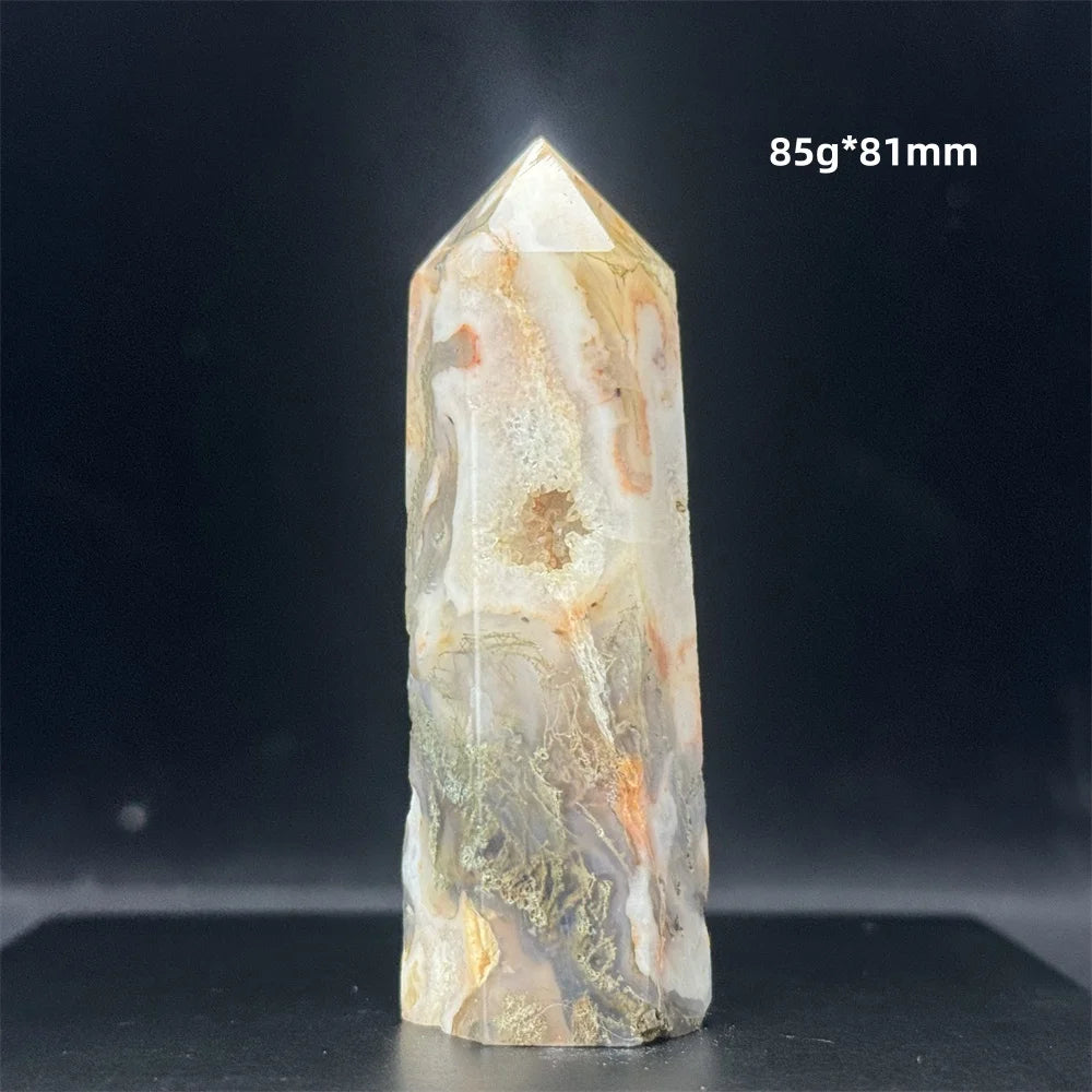 Red Moss Agate Point-ToShay.org
