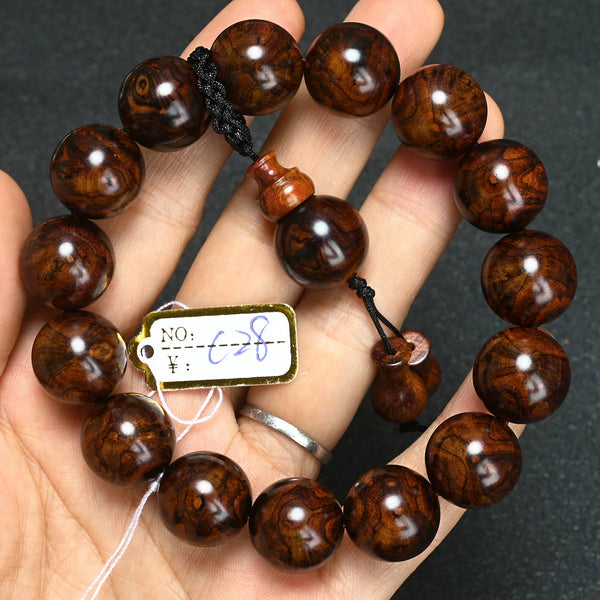 Wood Tiger Bead Bracelet-ToShay.org